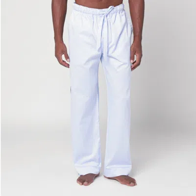 TEKLA TEKLA LIGHT BLUE PYJAMA TROUSERS