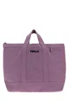 Tekla Lilac Canvas Shopping Bag In Purple