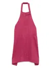 Tekla Linen Apron In Red