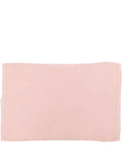 Tekla Linen Kitchen Towel (66cm X 46cm) In Pink