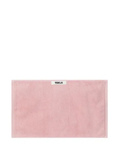 Tekla Logo-patch Terry Guest Towel In Multi