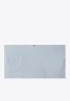 Tekla Logo-printed Bath Towel In Blue