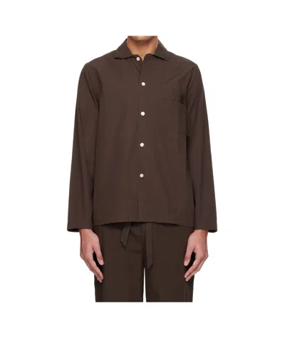 TEKLA LONG-SLEEVED PAJAMA SHIRT