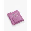 Tekla Magenta Striped Organic-cotton Washcloth 30cm X 30cm