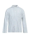 Tekla Man Shirt Light Blue Size S Organic Cotton In Blue