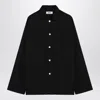 Tekla Shirt Pyjama With Pocket And Long Sleeves In Black