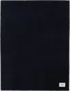 Tekla Navy Lambswool Blanket In Blue