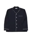Tekla Navy Satin Nightshirt