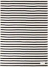 Tekla Off-white Lambswool Blanket In Black