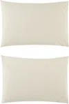 Tekla Off-white Percale Pillowcases In Winter White