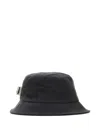 Tekla Charcoal Cotton Bucket Hat In Black