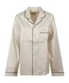 Tekla Organic Cotton Pyjama Shirt With Chest Pocket In Neutral