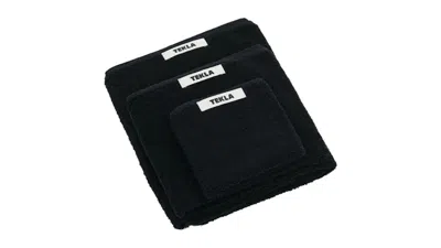 Pre-owned Tekla Organic Cotton Terry Bath Towel In Black