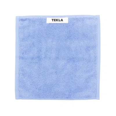 Tekla Organic Cotton Towel (30cmx30cm) In Blue