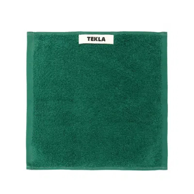 Tekla Organic Cotton Towel (30cmx30cm) In Green