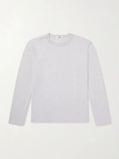 Tekla Organic Cotton-jersey T-shirt In Gray