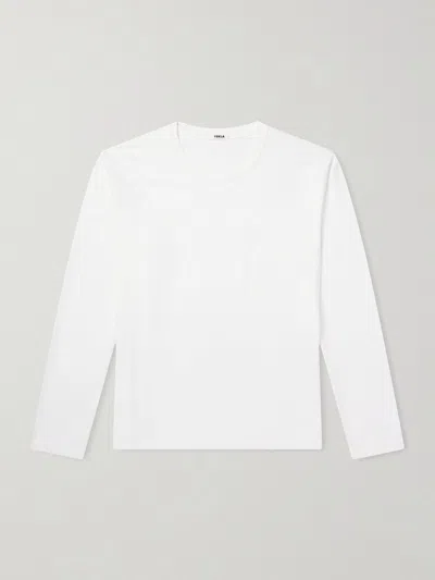 Tekla Organic Cotton-jersey T-shirt In White