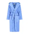 Tekla Blue Classic Bathrobe In Blue