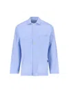 Tekla Pajama Shirt In Light Blue
