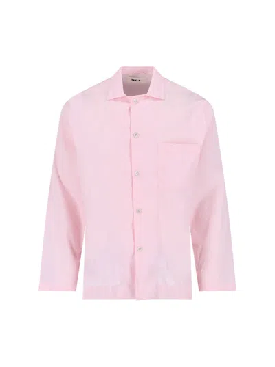 Tekla Pajama Shirt In Pink