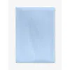 Tekla Percale Double Fitted Cotton Sheet Island Blue