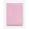 Tekla Percale Double Fitted Cotton Sheet Mallow Pink