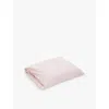 Tekla Percale Double Organic-cotton Pillow Sham 50cm X 75cm Petal Pink