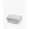 Tekla Percale Stripe-pattern Double Organic-cotton Duvet Cover Needle Stripes