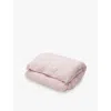 Tekla Percale Stripe-pattern Double Organic-cotton Duvet Cover Petal Pink