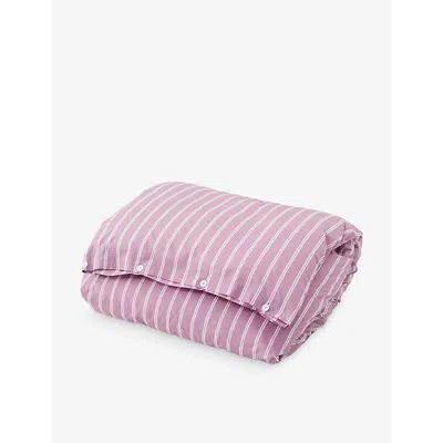 Tekla Pink Organic Cotton-percale Double Duvet Cover 200cm X 200cm