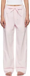 Tekla Pink Poplin Pyjama Pants In Soft Pink
