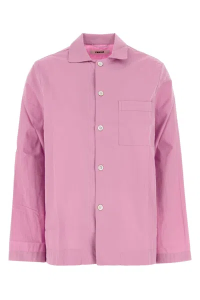 TEKLA TEKLA PINK POPLIN SHIRT