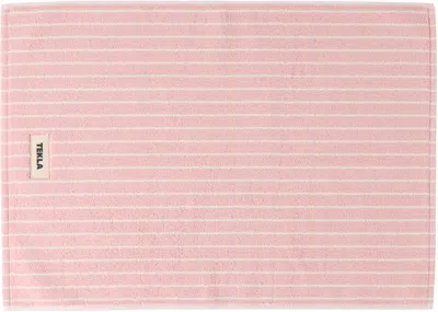 Tekla Pink Terry Bath Mat