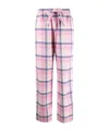 Tekla Flannel Plaid Pijamas Pants In Pink
