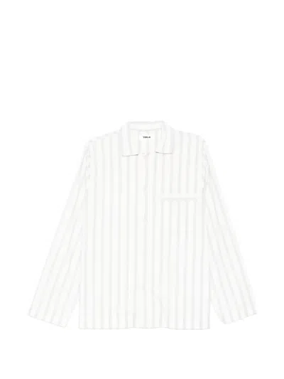 Tekla Poplin Long-sleeved Shirt In White