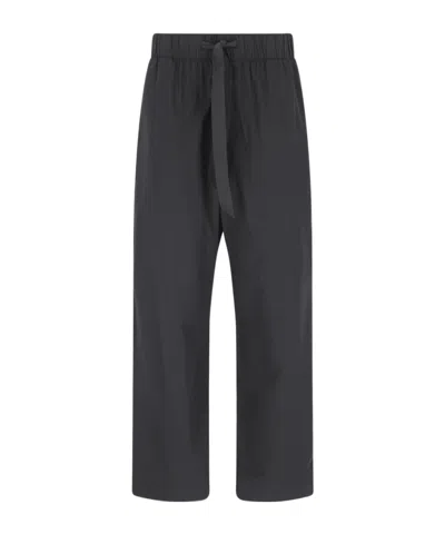 Tekla Poplin Pajama Pants In Black