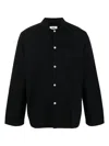 Tekla Long-sleeve Poplin Pajama Shirt In Black