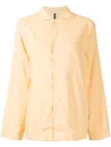 Tekla Unisex Yellow Flannel Pyjama Top In Yellow