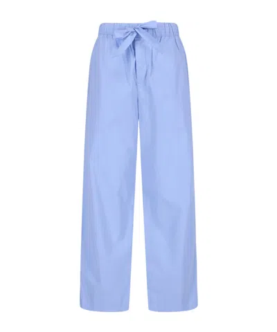 Tekla Poplin Pyjama Pants In Blue