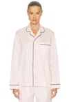 Tekla Pyjama Shirt In Pink