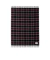 Tekla Rectangular Wool Flannel Blanket In Black