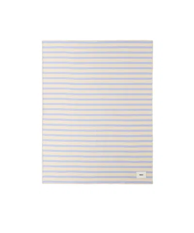 Tekla Rectangular Wool Flannel Blanket In Multi