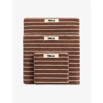 Tekla Striped Cotton Washcloth 30cm X 30cm
