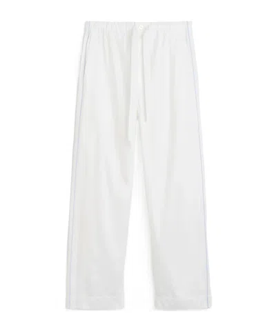 Tekla Satin Pajama Pants In White