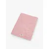Tekla Shaded Pink Bordered Organic-cotton Bath Mat 70cm X 50cm