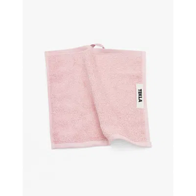 Tekla Shaded Pink Striped Organic-cotton Bath Towel  70cm X 140cm