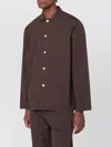 Tekla Brown Pyjama Shirt In Brown