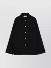 Tekla Shirt Pyjama With Pocket And Long Sleeves In Black