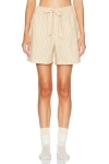Tekla Short In Corinth Stripes