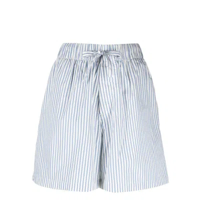 Tekla Shorts In White/blue